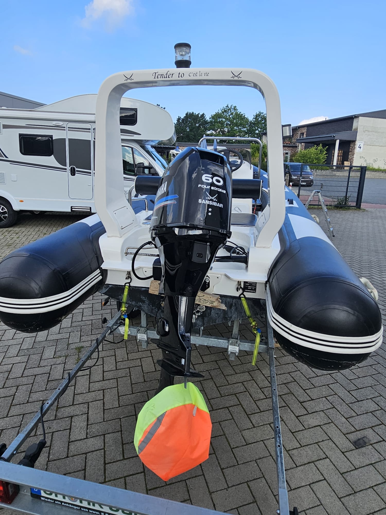 Rib Schlauchboot 5,00m x 2,0m mit 60 PS Parsun und neuen Trailer!