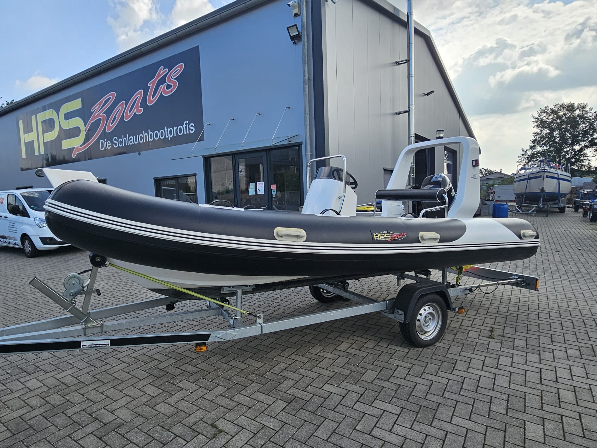 Rib Schlauchboot 5,00m x 2,0m mit 60 PS Parsun und neuen Trailer!