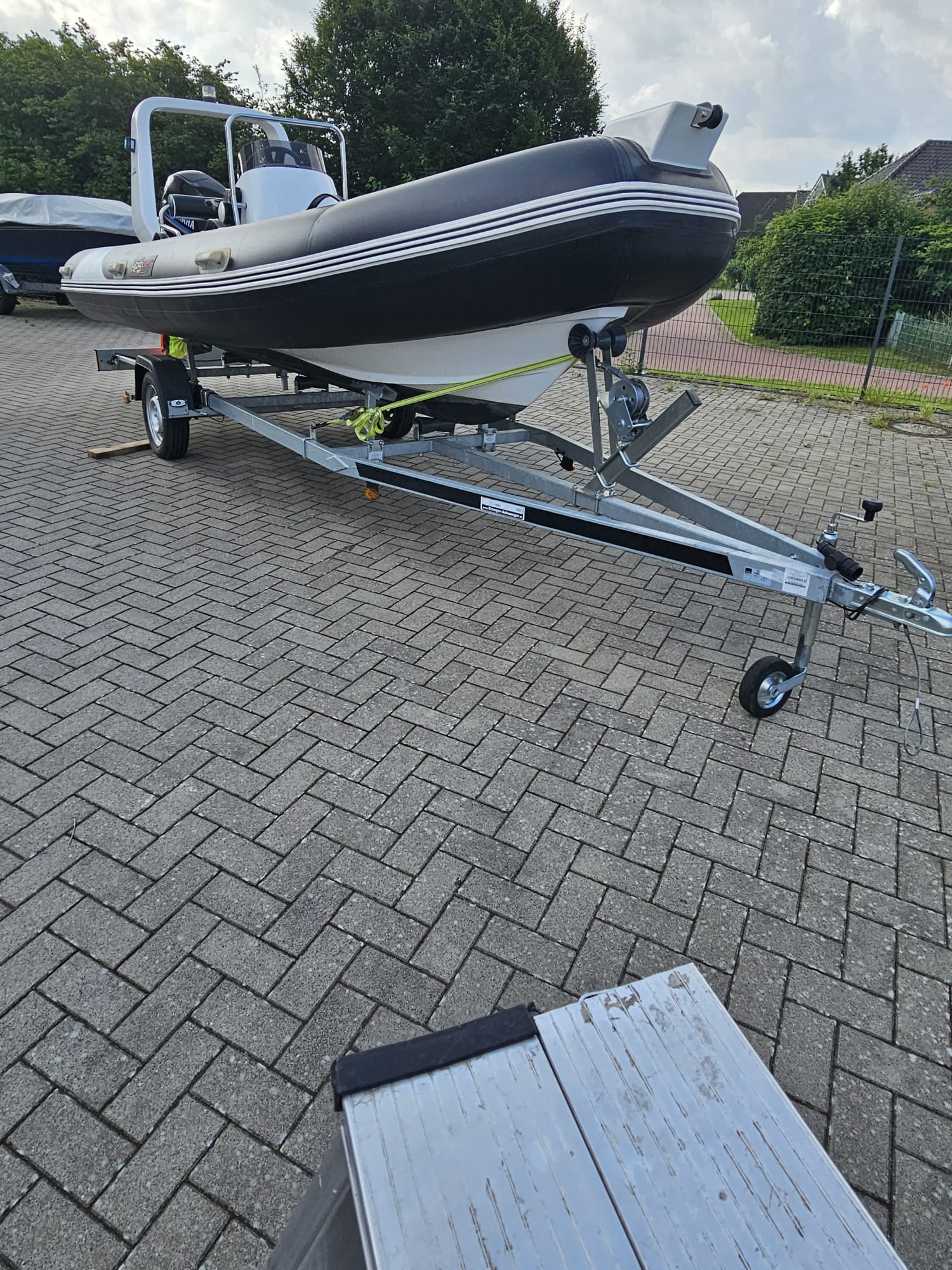 Rib Schlauchboot 5,00m x 2,0m mit 60 PS Parsun und neuen Trailer!